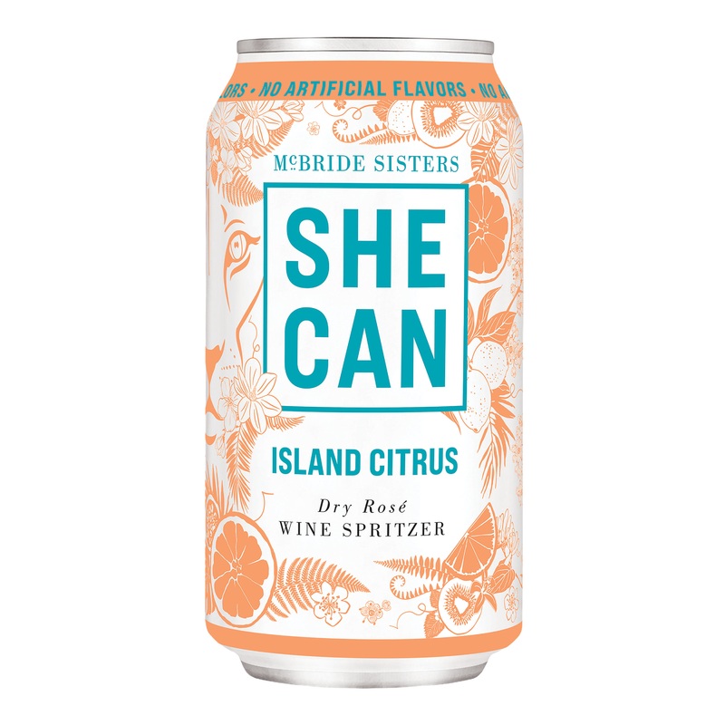 She Can Island Citrus Ros Spritzer 375ml Can