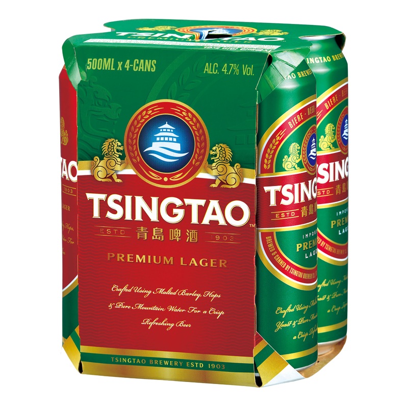 Tsingtao Lager Can 4 Pack