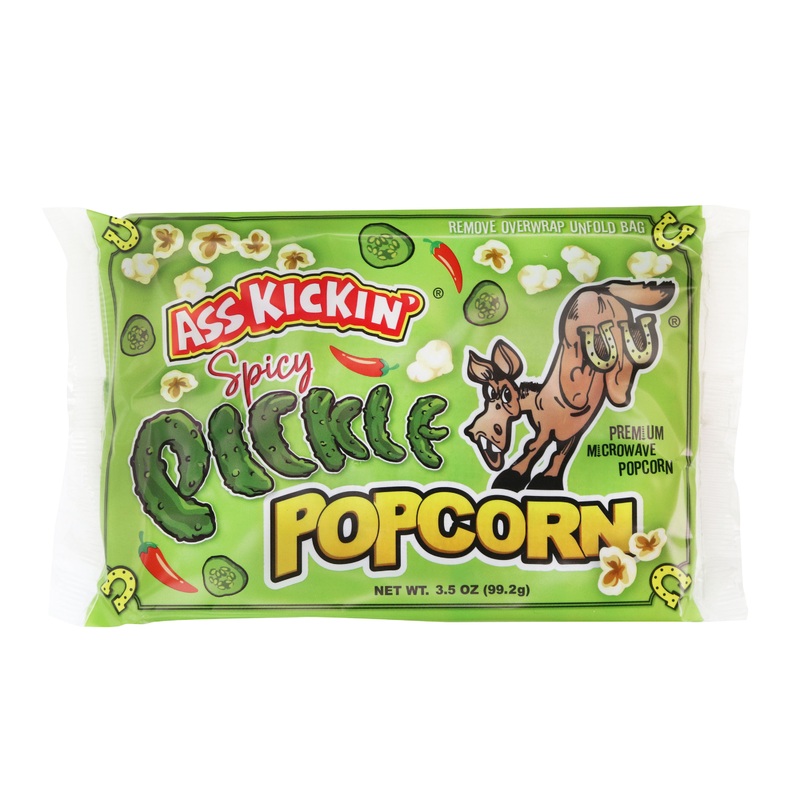 Ass Kickin’ Spicy Pickle Microwave Popcorn