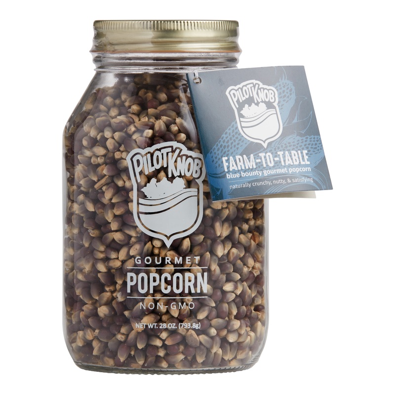 Pilot Knob Blue Bounty Popcorn Kernels Jar