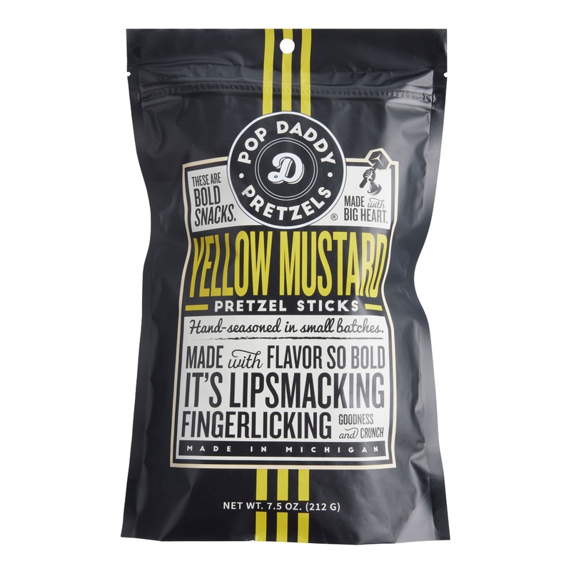 Pop Daddy Yellow Mustard Pretzel Sticks