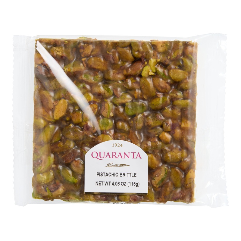 Quaranta Pistachio Brittle Square