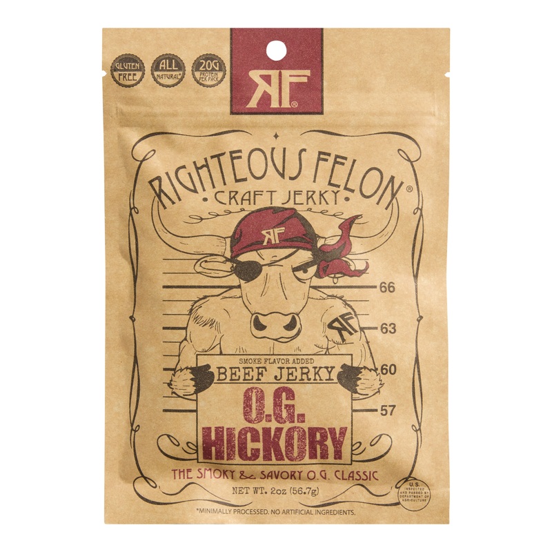 Righteous Felon O.G. Hickory Beef Jerky