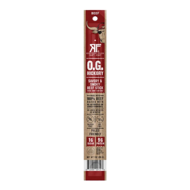 Righteous Felon O.G. Hickory Beef Stick
