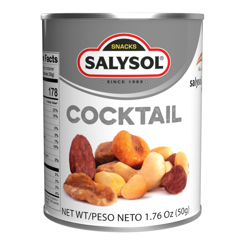Salysol Cocktail Mixed Nuts Snack Size Can Set of 3