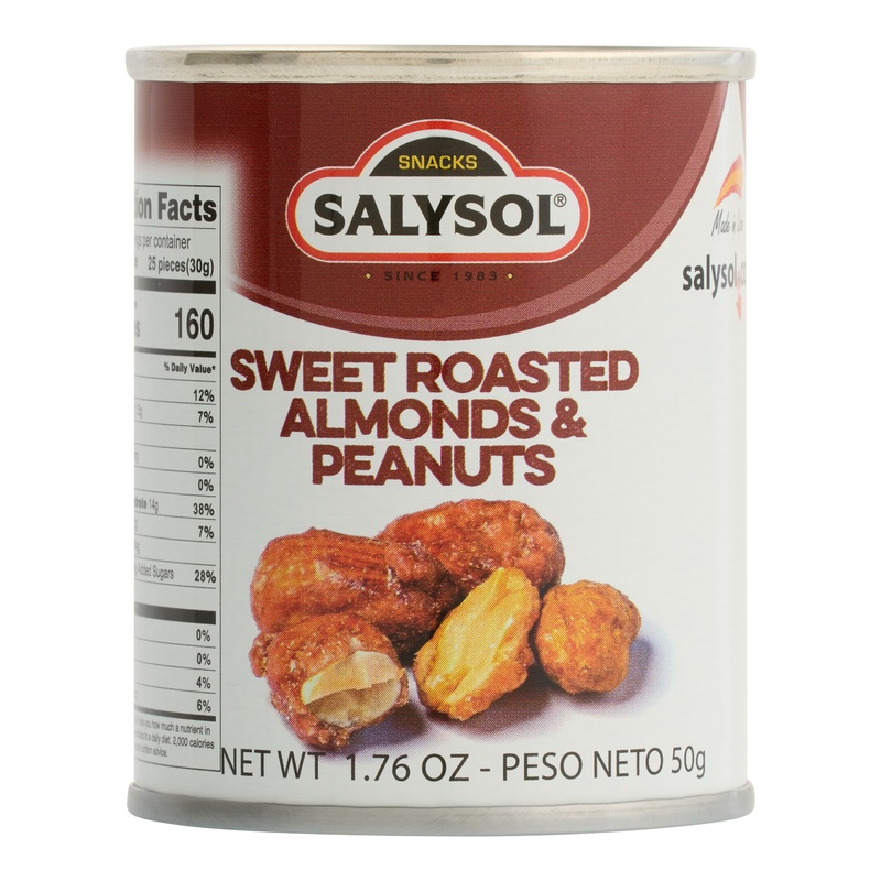 Salysol Sweet Roasted Almonds and Peanuts Snack Size
