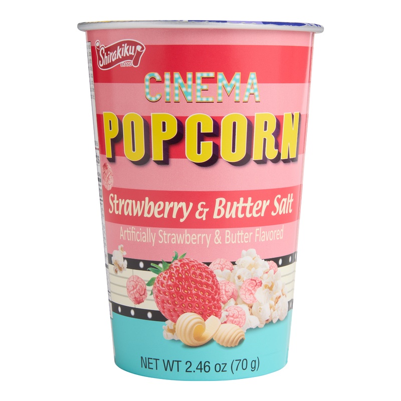 Shirakiku Cinema Strawberry and Butter Popcorn