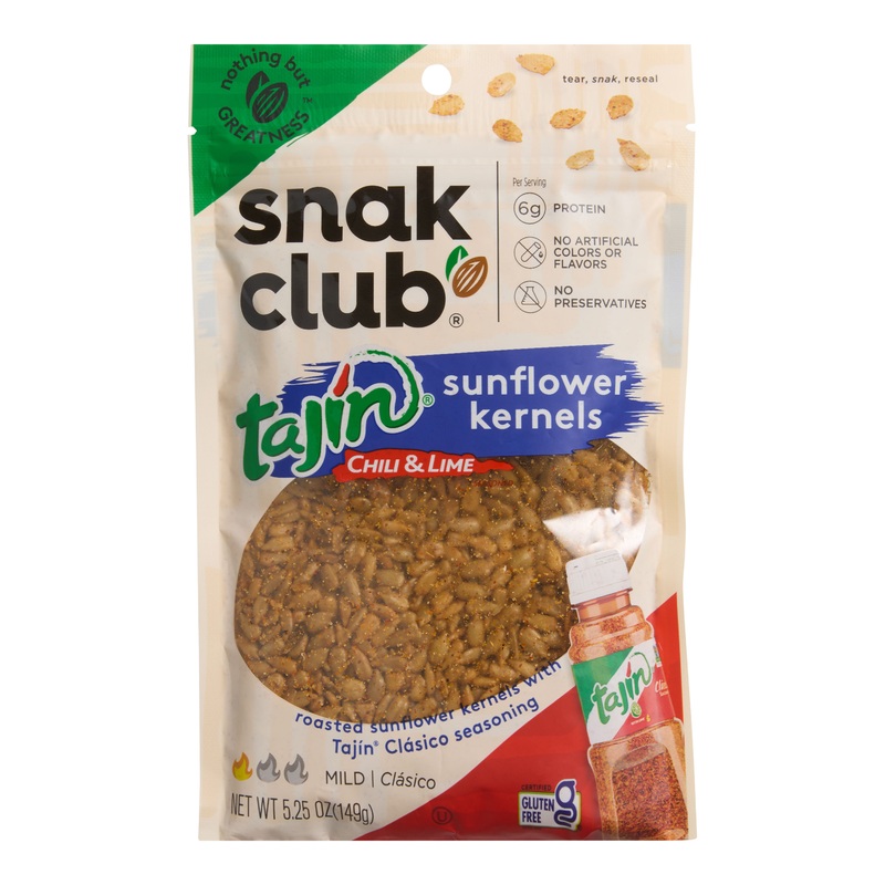 Snak Club Tajin Chili and Lime Sunflower Kernels