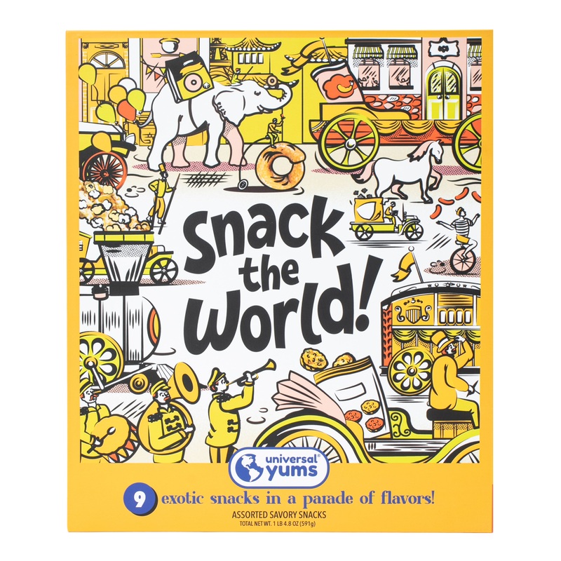 Universal Yums Snack the World 9 Piece Variety Box
