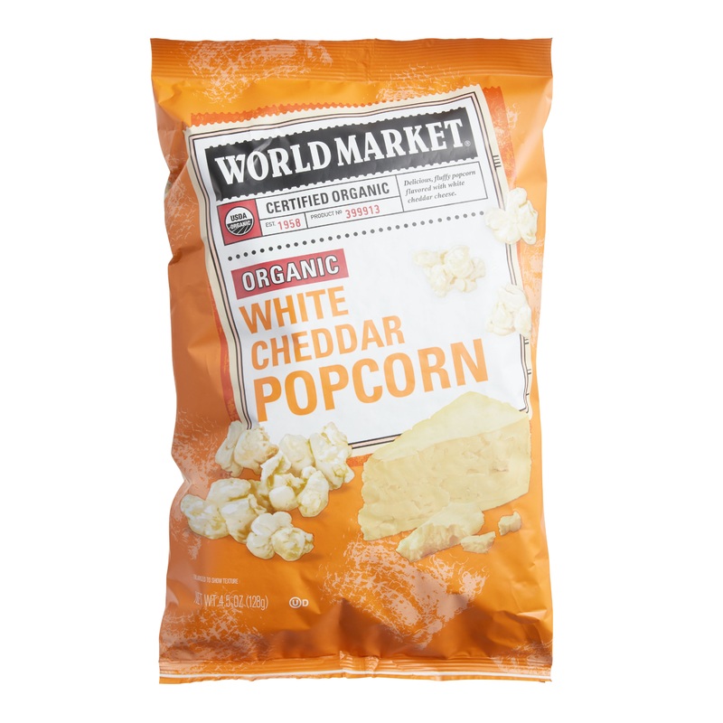 World Market Organic White Cheddar Popcorn