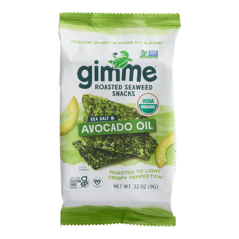 Gimme Sea Salt and Avocado Oil Roasted Seaweed Snacks