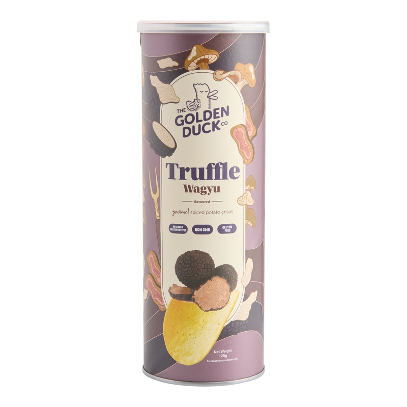Golden Duck Truffle Wagyu Potato Chips Can