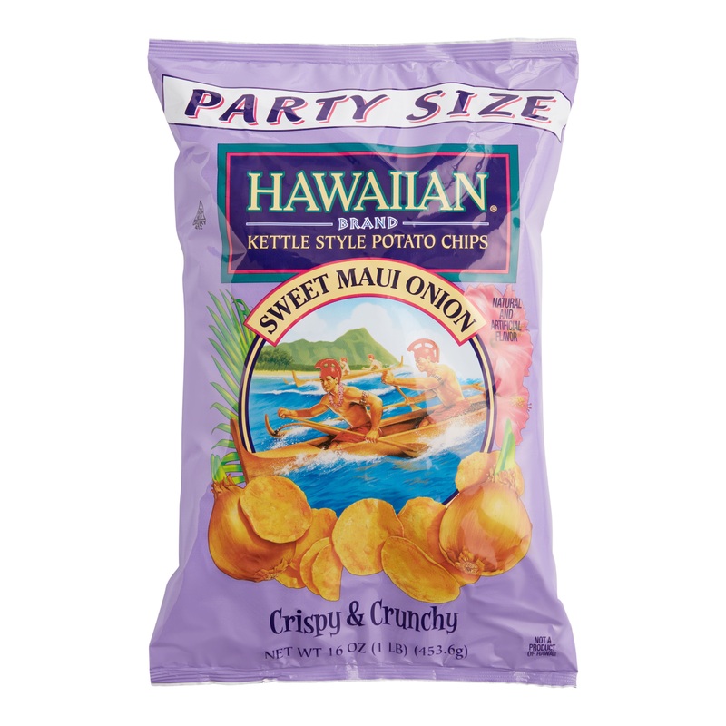 Hawaiian Sweet Maui Onion Potato Chips Party Size