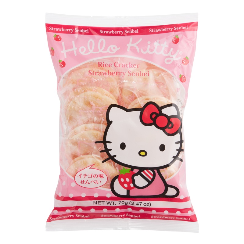 Hello Kitty Strawberry Rice Crackers