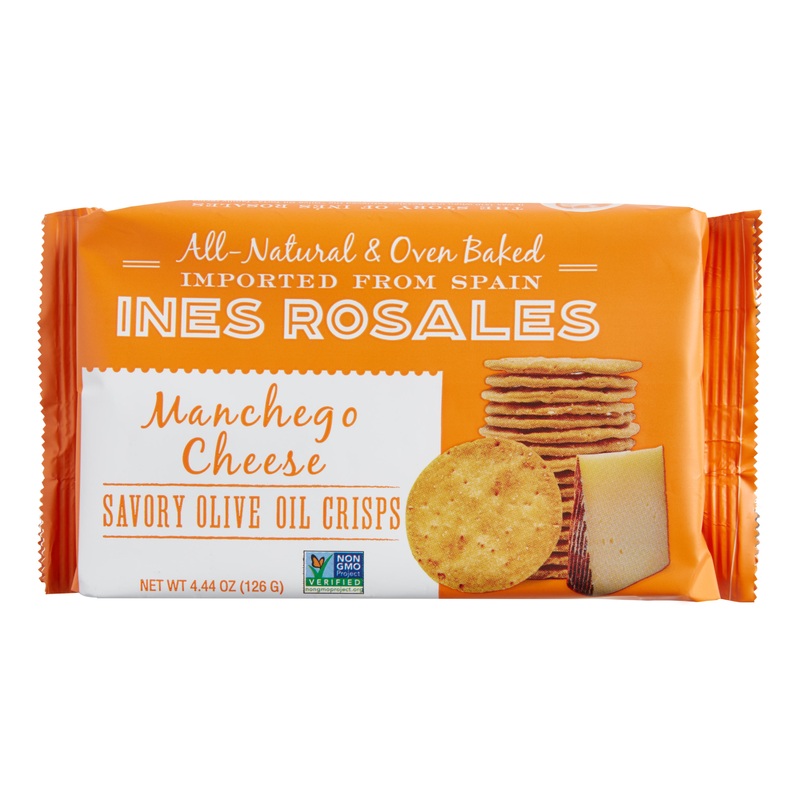 Ines Rosales Cheese Olive Oil Crisps Snack Size Set of 2