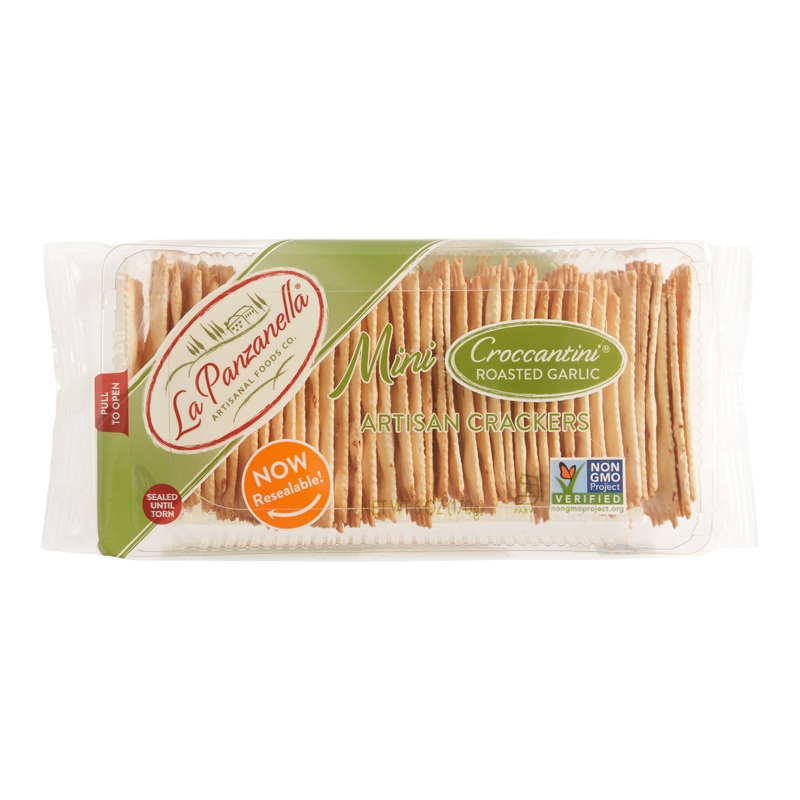 La Panzanella Garlic Mini Croccatini Crackers