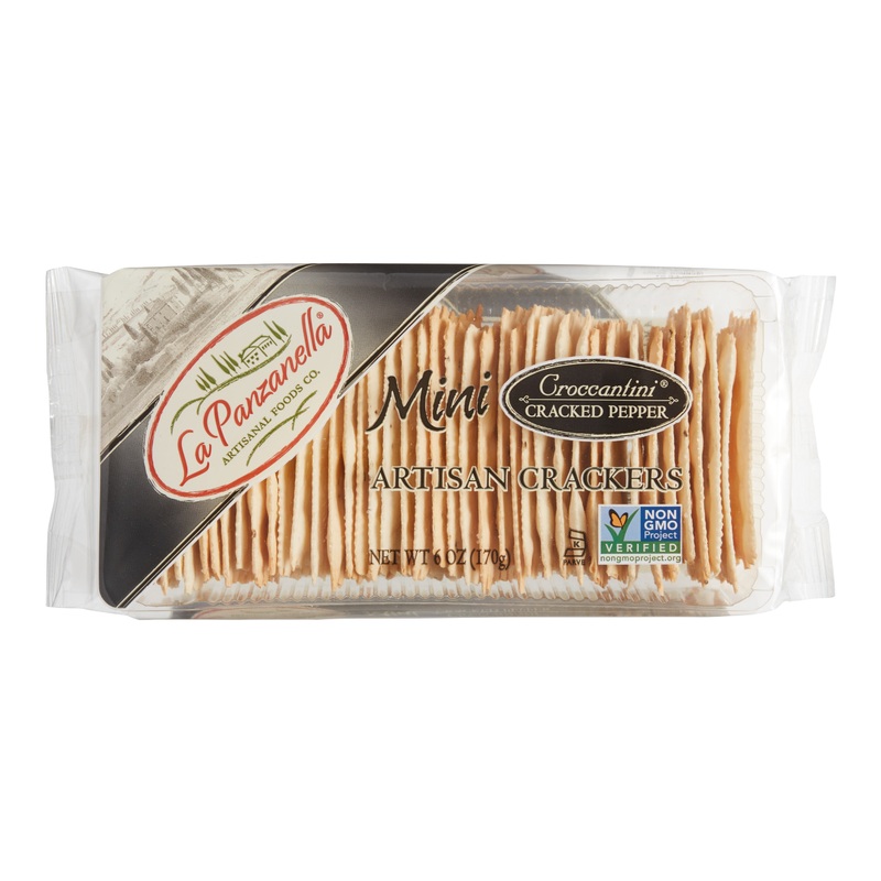 La Panzanella Pepper Mini Croccantini Crackers Set of 2