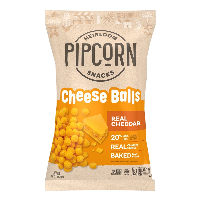 Pipcorn Cheddar Cheese Balls