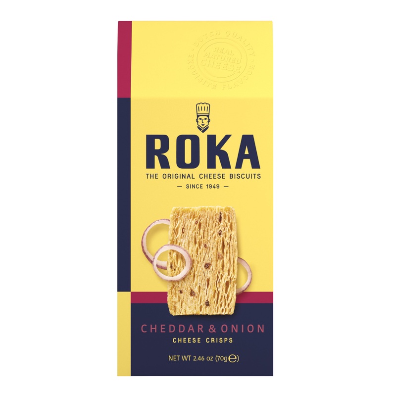 Roka Cheddar and Onion Cheese Crisps
