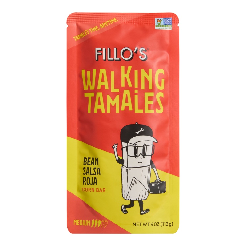 Fillo’s Walking Tamales Bean Salsa Roja Corn Bar