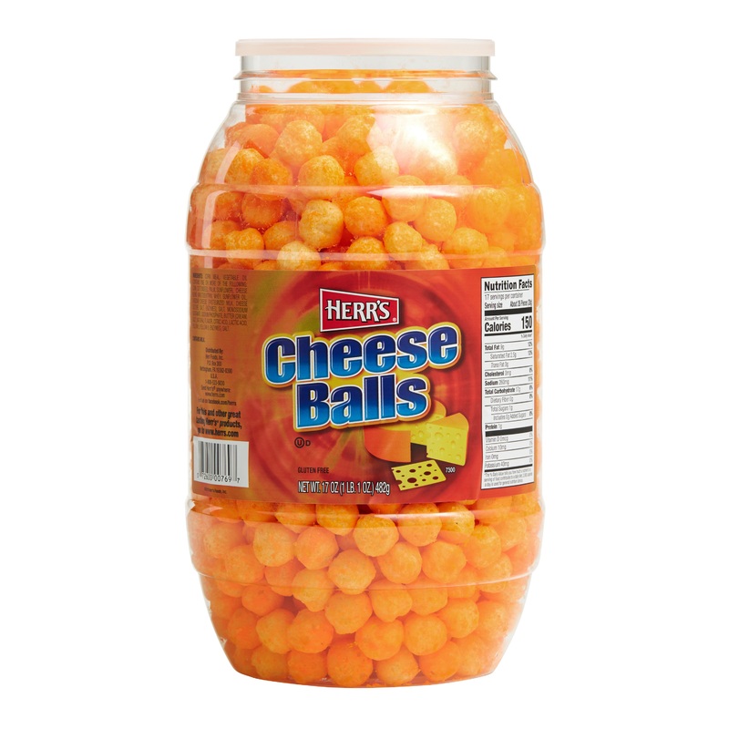 Herr’s Cheese Balls Barrel
