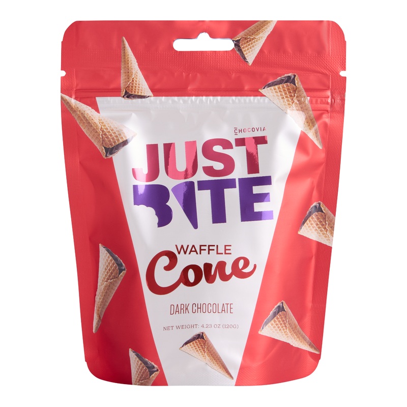 Just Bite Dark Chocolate Filled Mini Waffle Cones