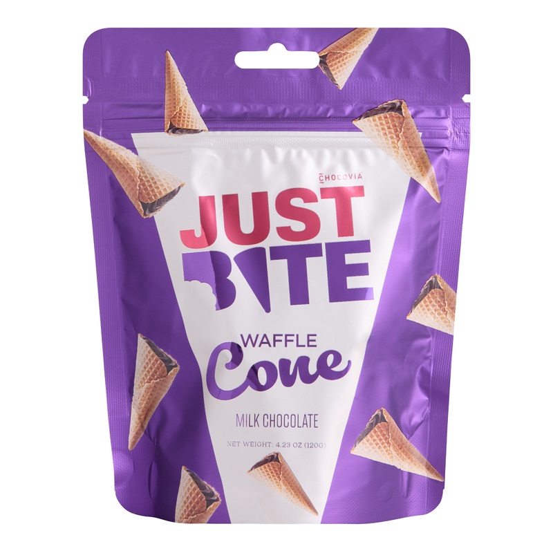 Just Bite Milk Chocolate Filled Mini Waffle Cones