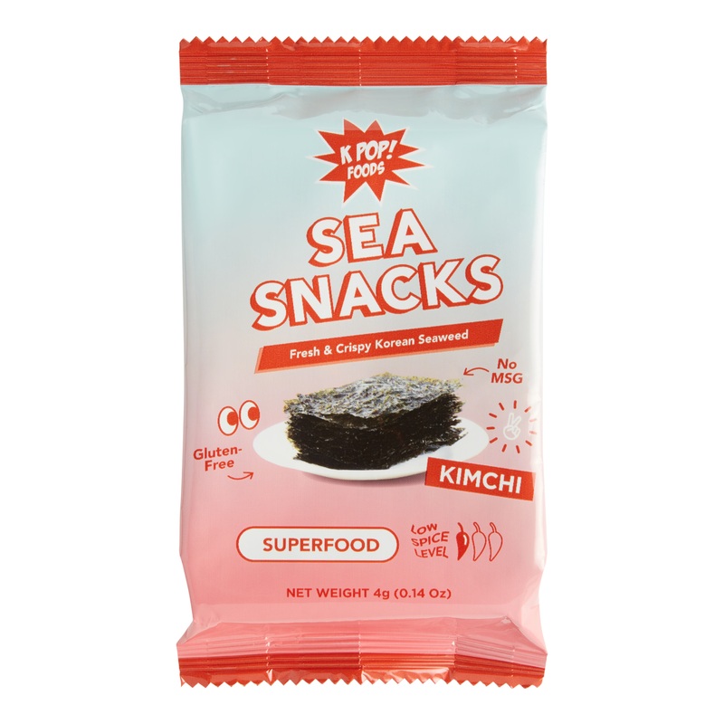 KPOP Kimchi Seaweed Snacks Set of 4