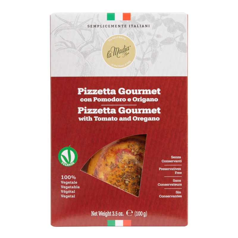 La Madia Tomato and Oregano Gourmet Pizza Crackers