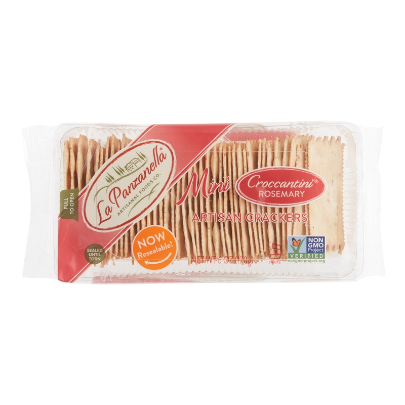 La Panzanella Rosemary Mini Croccatini Crackers