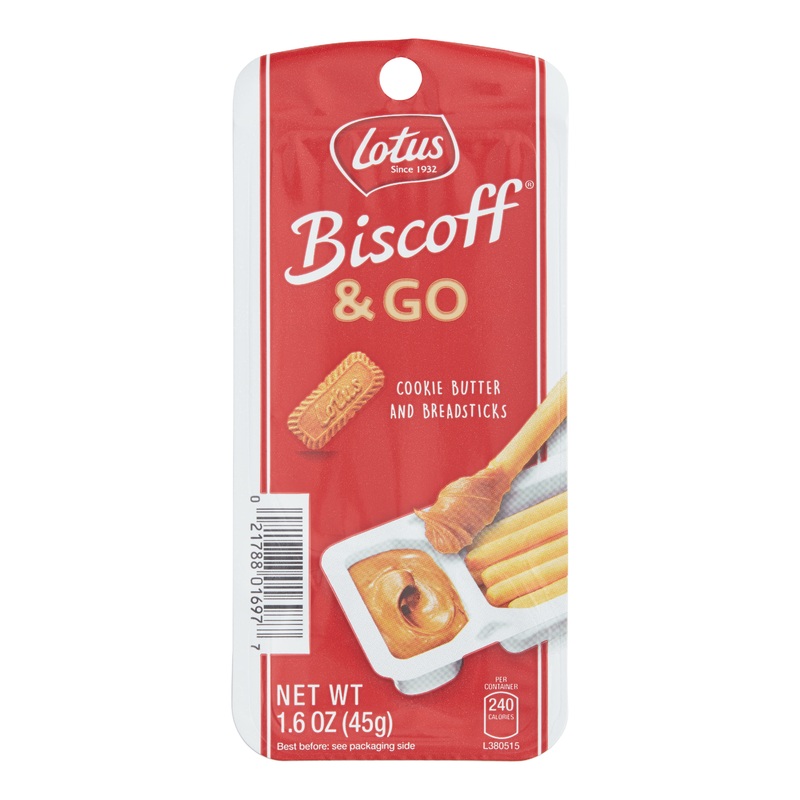 Lotus Biscoff & Go Cookie Butter And Breadsticks Snack Size