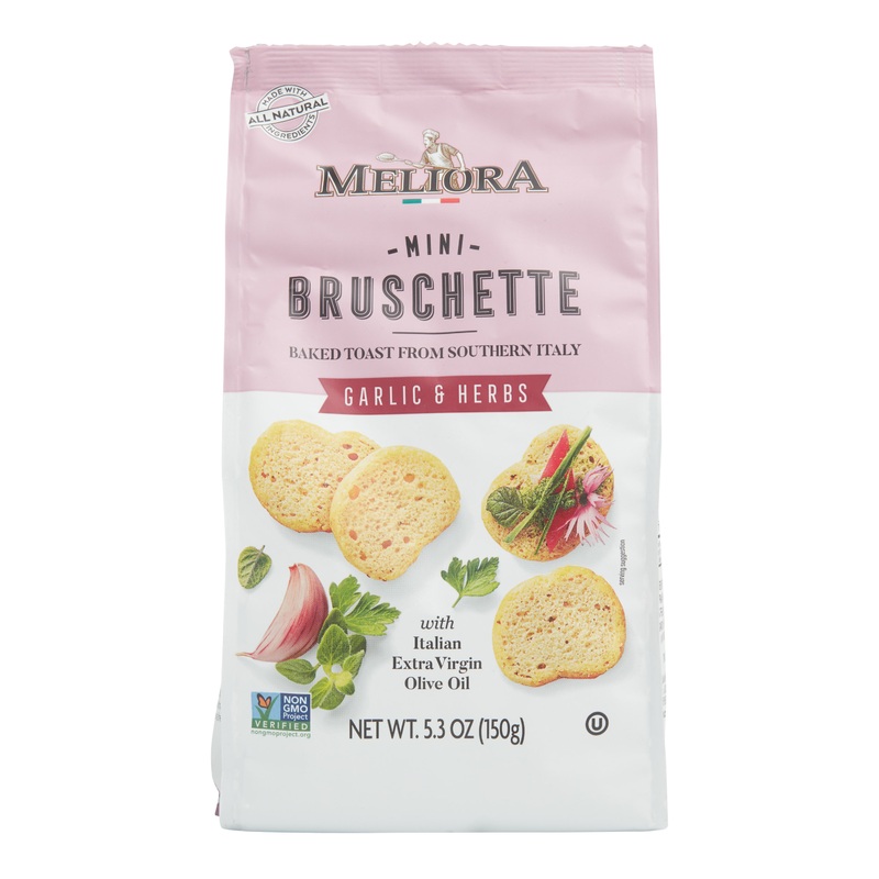 Meliora Garlic And Herbs Mini Bruschette
