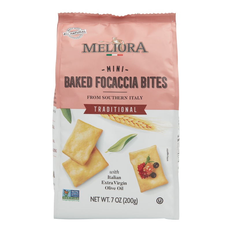 Meliora Traditional Mini Baked Focaccia Bites