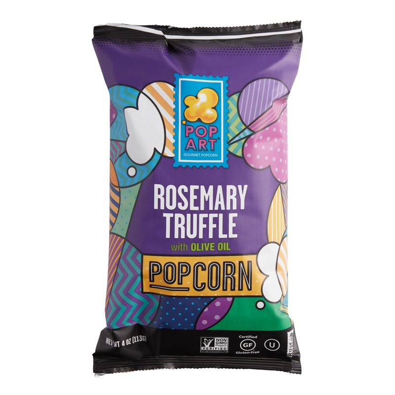 Pop Art Rosemary Truffle With Olive Oil Popcorn