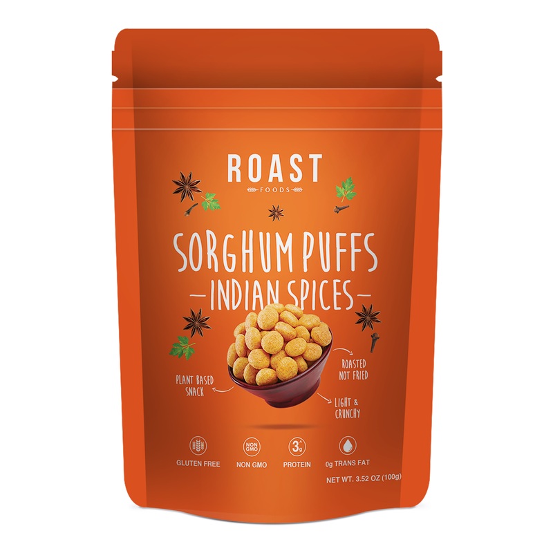 Roast Foods Indian Spices Sorghum Puffs