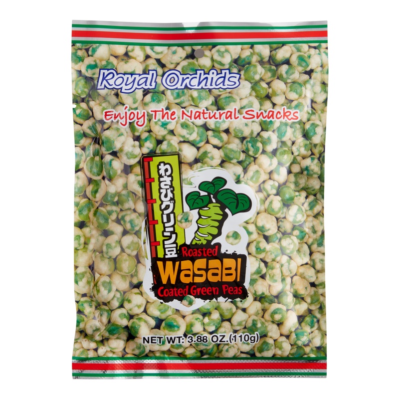 Royal Orchids Roasted Wasabi Peas Set of 2