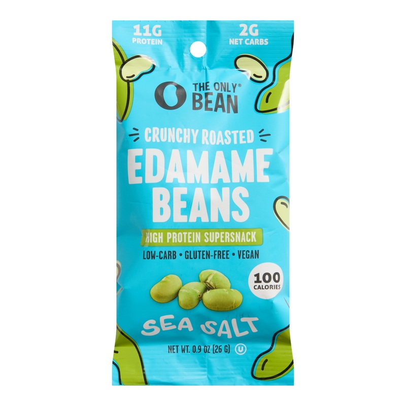 The Only Bean Sea Salt Roasted Edamame Beans Snack Size