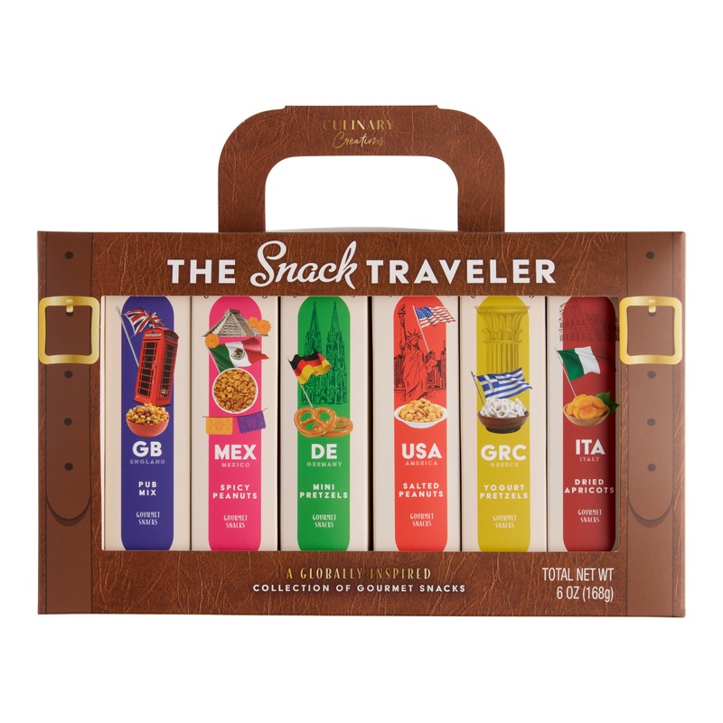 The Snack Traveler World Snacks Luggage Gift Set
