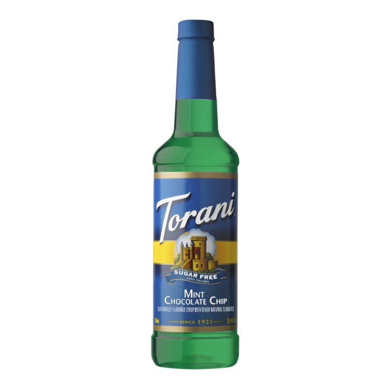 Torani Sugar Free Mint Chocolate Chip Syrup Plastic Bottle