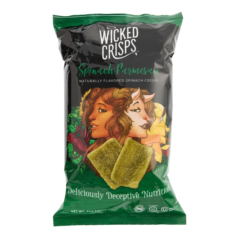 Wicked Spinach Parmesan Crisps
