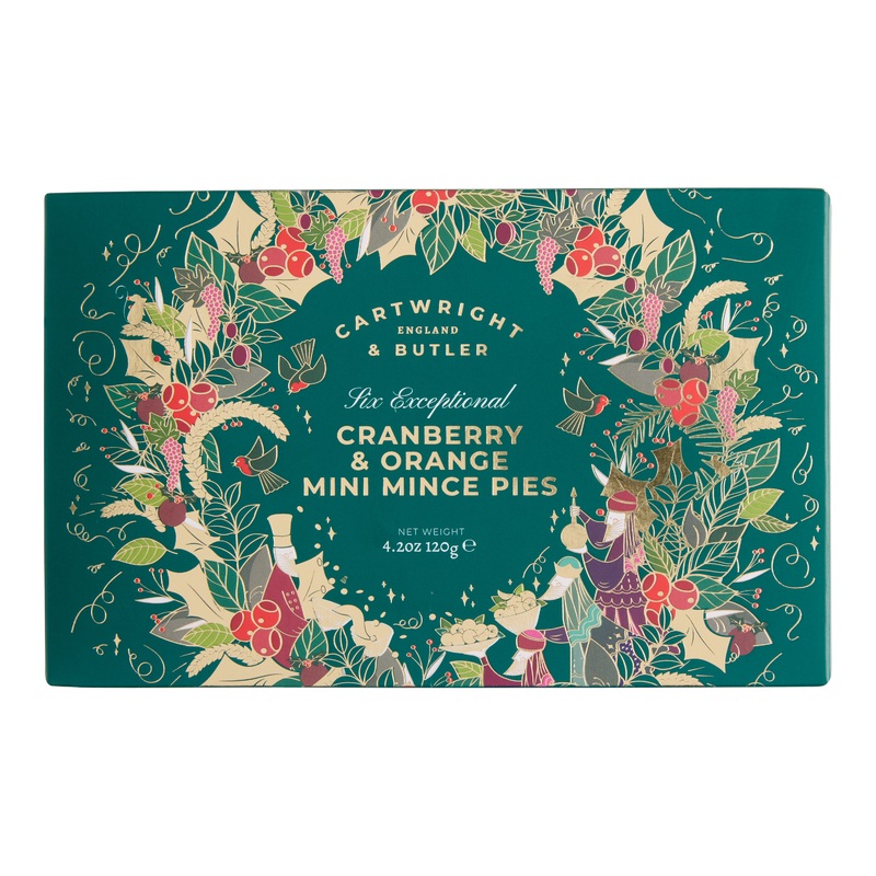 Cartwright & Butler Mini Cranberry Orange Mince Pies 6 Pack