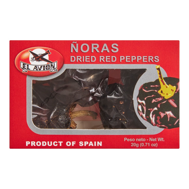 El Avion Dried Red Nora Peppers Box
