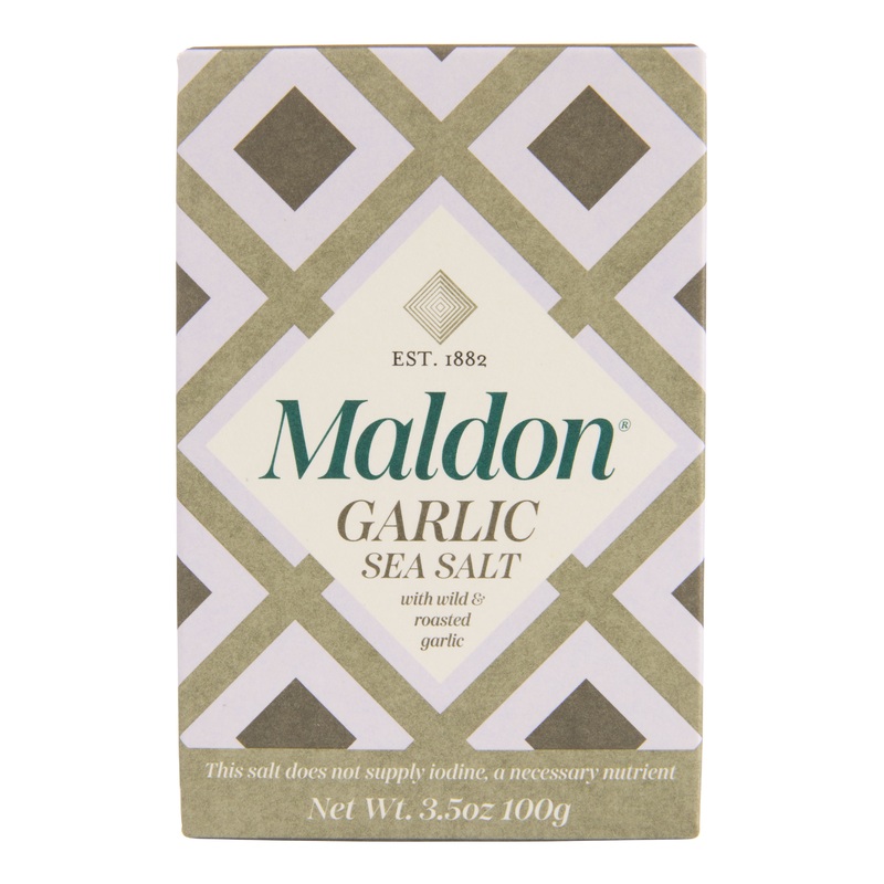 Maldon Wild and Roasted Garlic Sea Salt Flakes