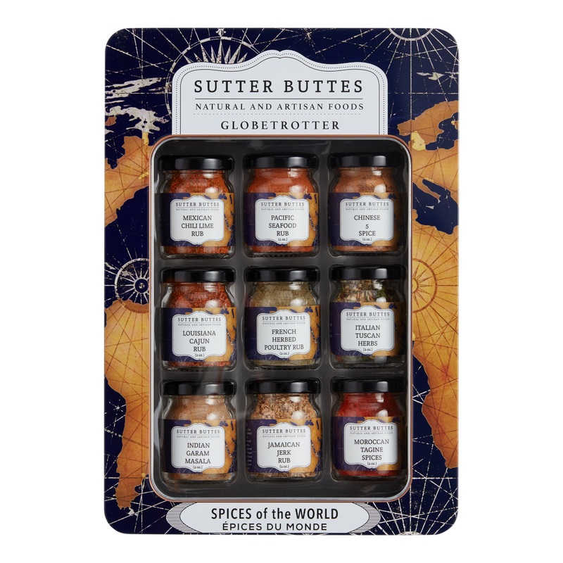 Sutter Buttes Spices of the World Gift Tin 9 Pack