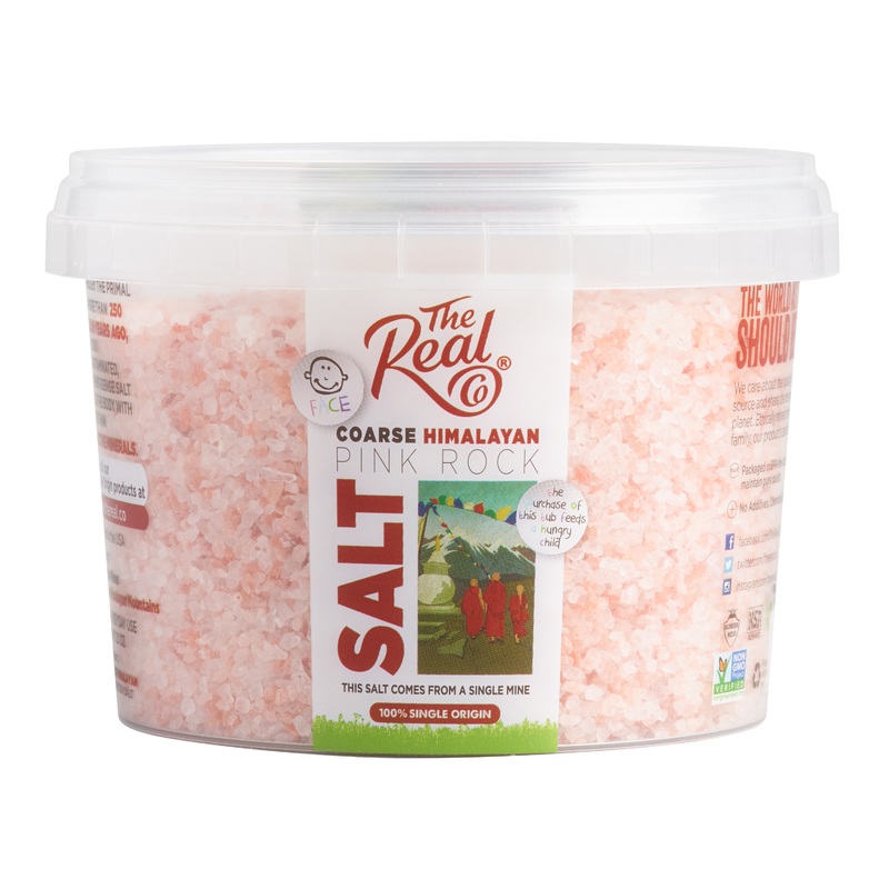 The Real Co. Pink Himalayan Coarse Salt Tub