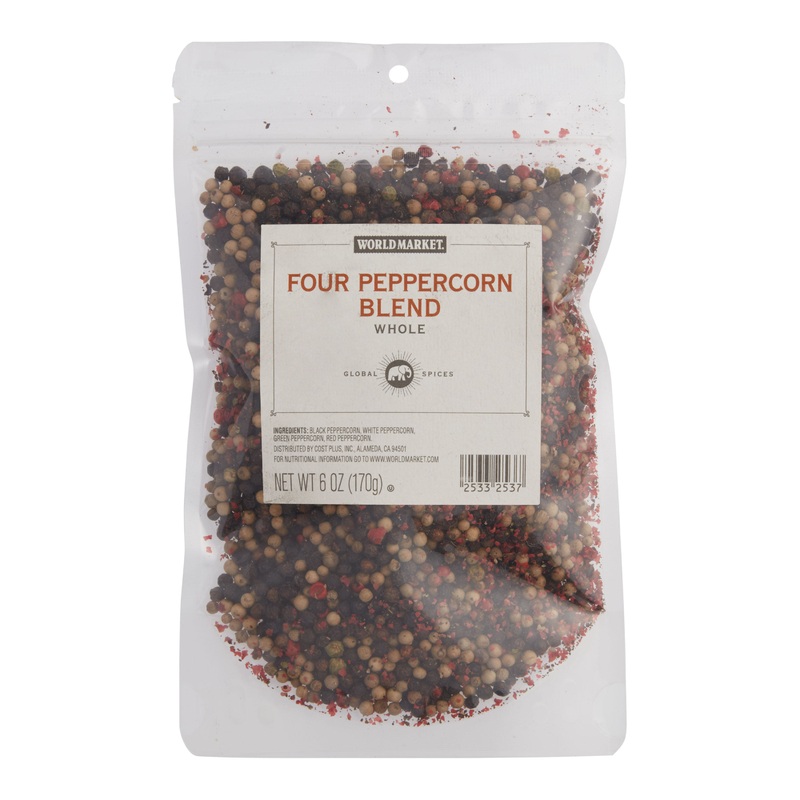 World Market Whole Rainbow Peppercorns Spice Bag