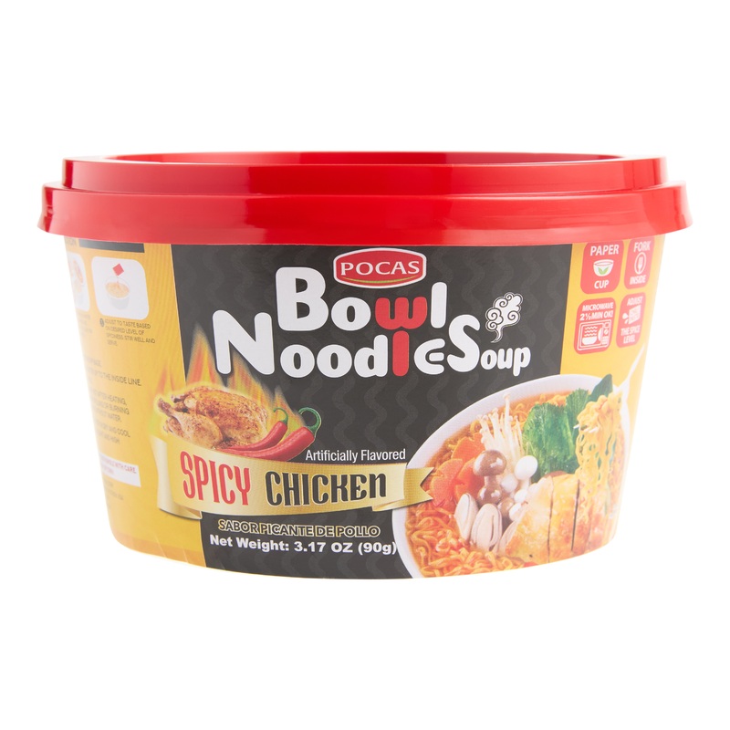 Pocas Bowl Spicy Chicken Noodle Soup Set of 2