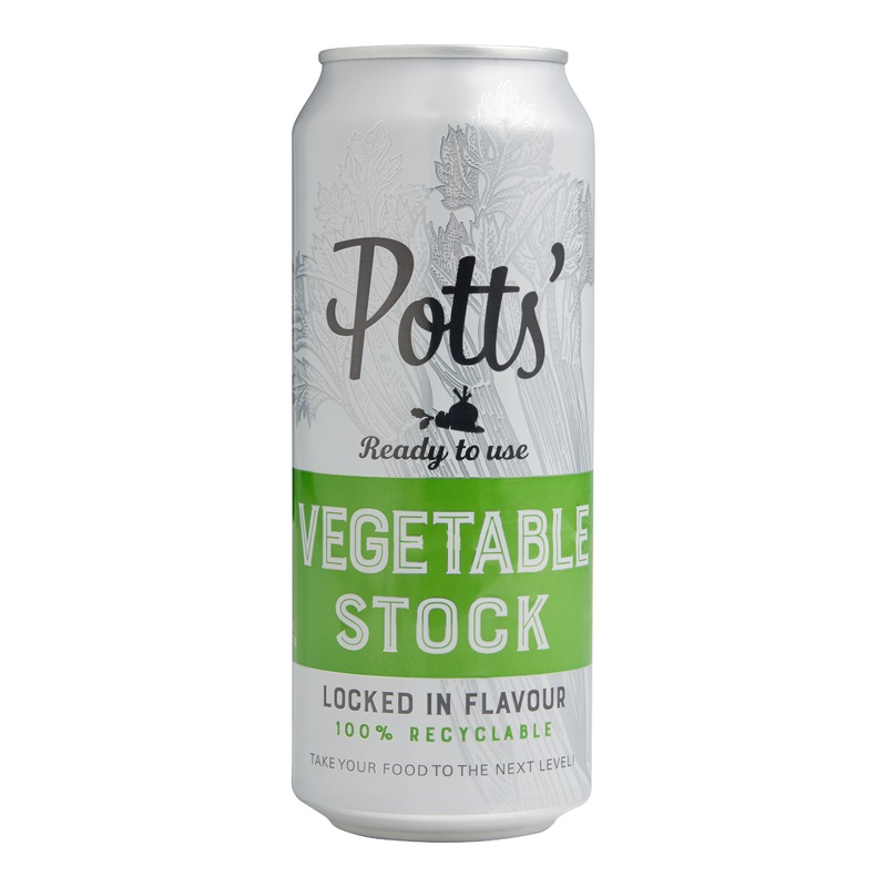 Potts’ Vegetable Soup Stock Can