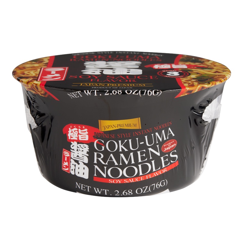 Shirakiku Goku-Uma Soy Sauce Ramen Noodle Soup Bowl Set of 2