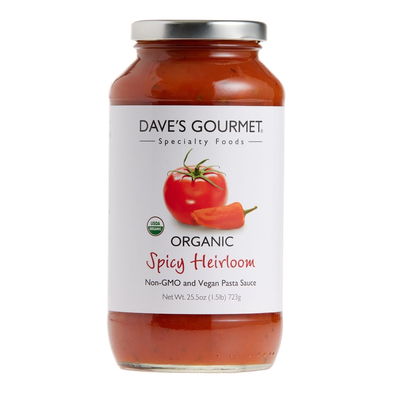 Dave’s Gourmet Organic Spicy Heirloom Marinara Pasta Sauce